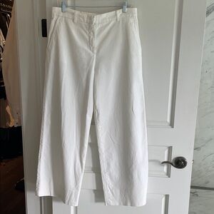 Loro Piana Classic wide leg White denim Trousers